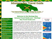 Tablet Screenshot of montegobaytravelguide.com